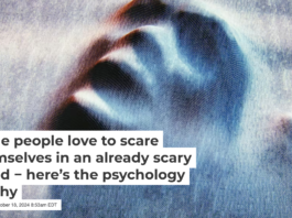 A controlled scary experience can leave you exhilarated and relaxed afterward. gremlin/E+ via Getty Images